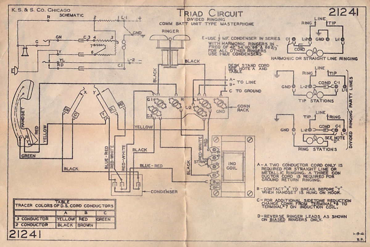 Old Telephone Wiring Diagram Chimp Wiring